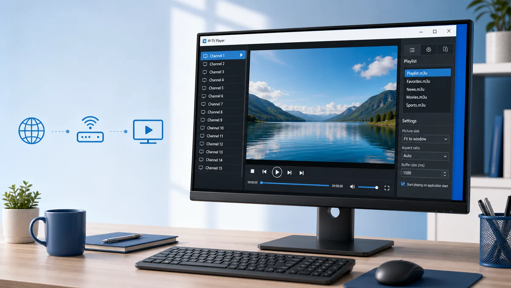 IP-TV Player Windows datorā: lietošanas pamācība