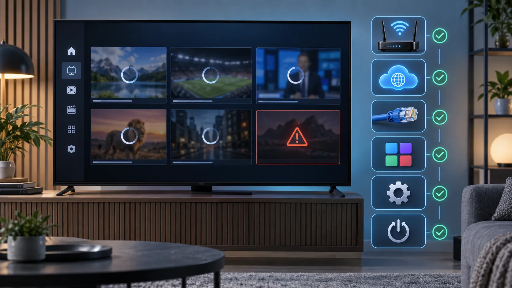 IPTV kanāli neielādējas LG webOS televizorā: ko pārbaudīt