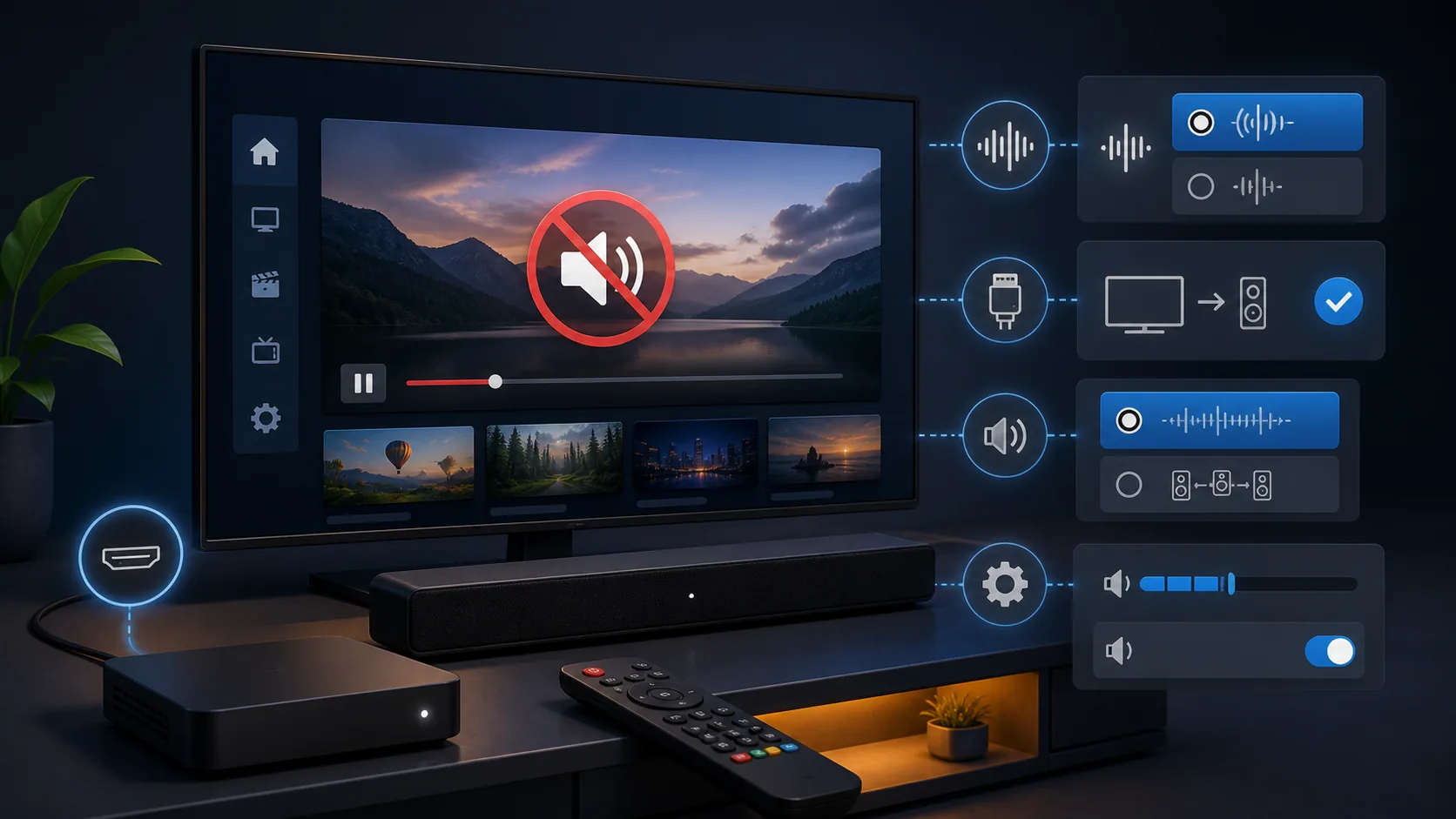 IPTV nav skaņas: audio formātu un ierīces iestatījumu pārbaude