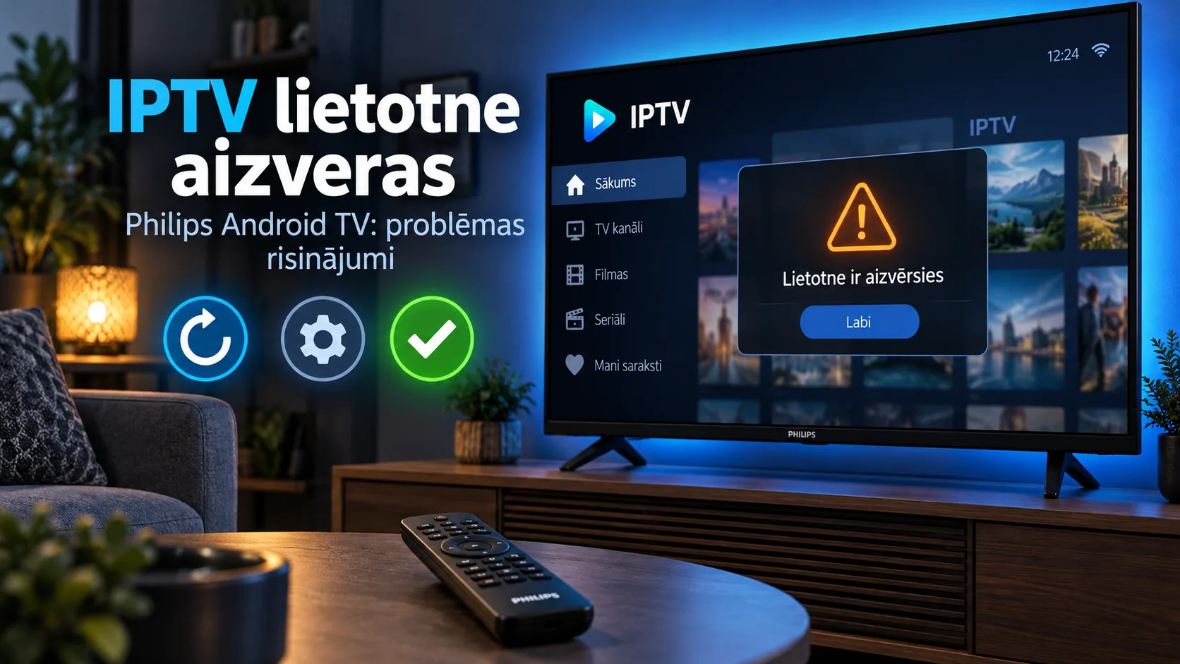 iptv philips android tv lietotne aizveras — IPTV lietotne aizveras Philips Android TV: problēmas risinājumi