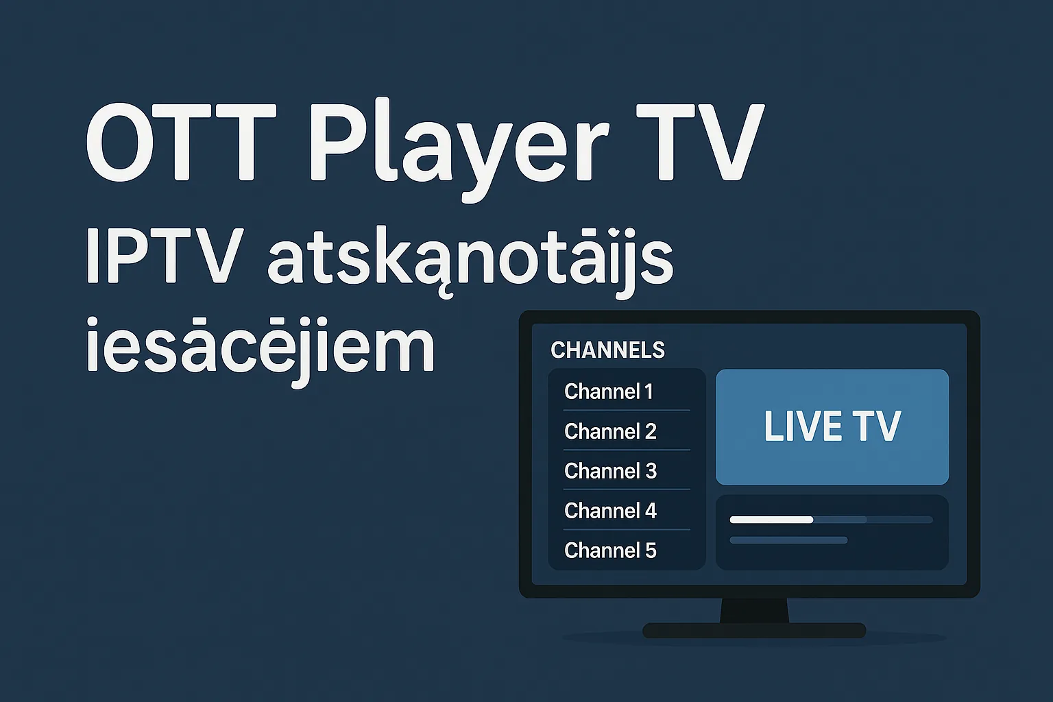 OTT Player TV — IPTV atskaņotājs iesācējiem